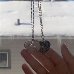 wire wrapped crystal necklaces